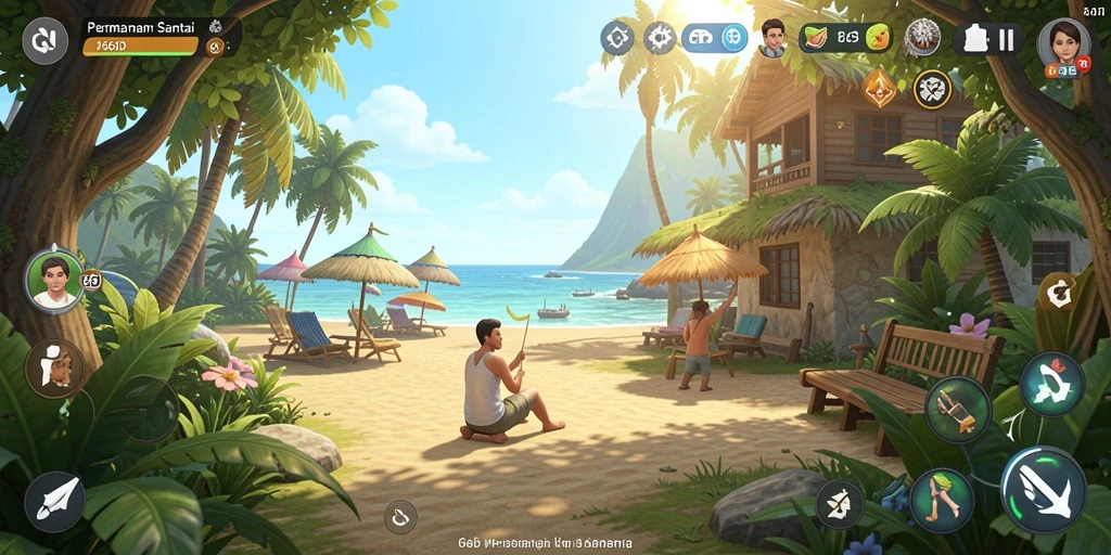Tampilan gameplay <strong>66D</strong> yang penuh warna dan menarik.