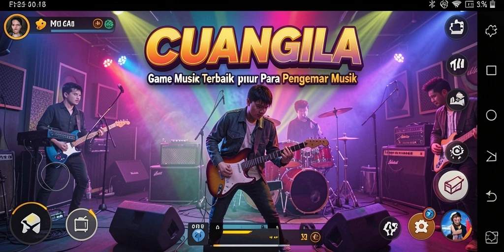 Gameplay seru dalam CUANGILA saat menebak lagu.