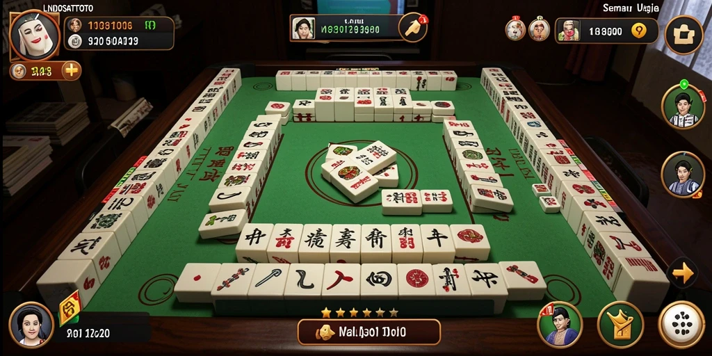 Tampilan menarik dari gameplay Mahjong LNDOSATTOTO yang seru.