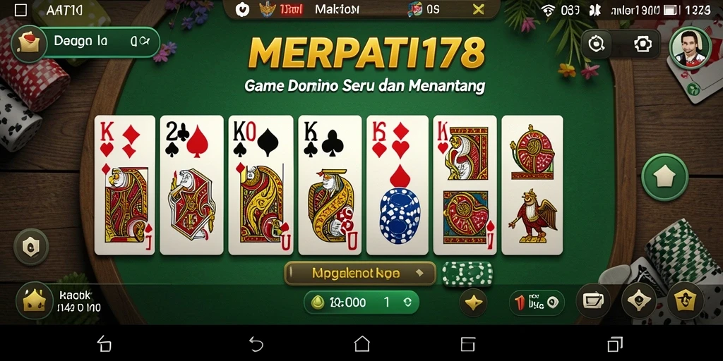 Tampilan gameplay menarik dari game Domino MERPATI178.