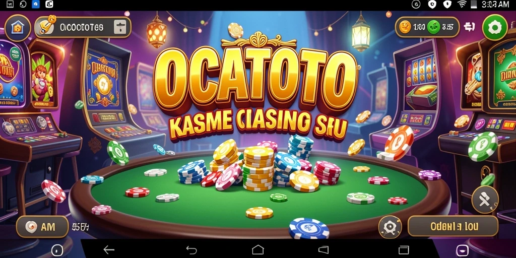 Screenshot gameplay utama OCATOTO yang penuh aksi Kasino.