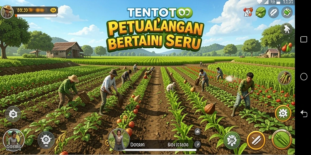 Tampilan gameplay TENTOTO yang menarik dan penuh warna.